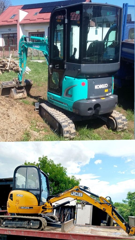 Miniexcavator Kobelco 2 t Jcb 3t