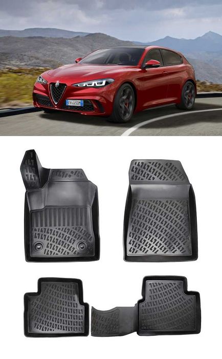 Гумени стелки RizLine съвместими с Alfa Romeo Giulietta 2019-