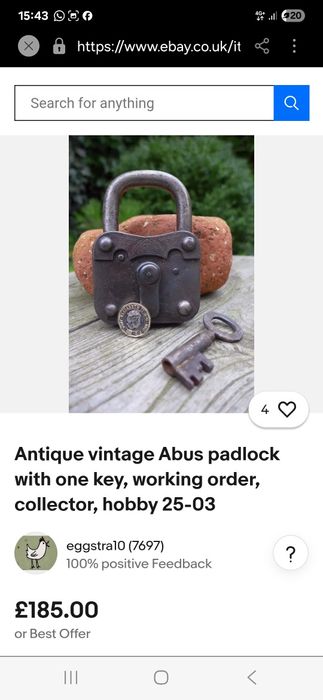 Lacat vechi Abus colectie