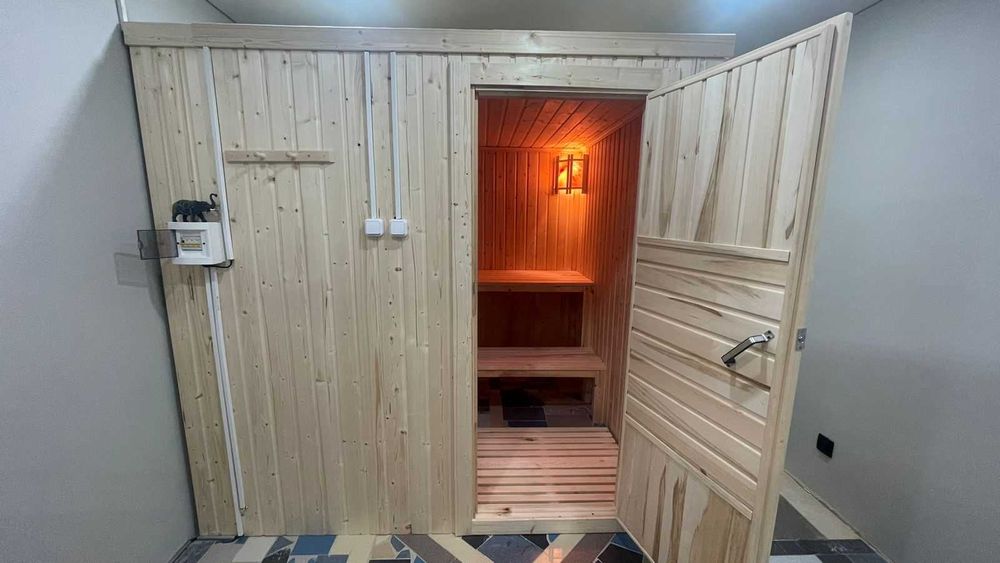 Установка сухой сауны прямо в квартие.