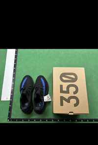 Yeezy 350 black and blue