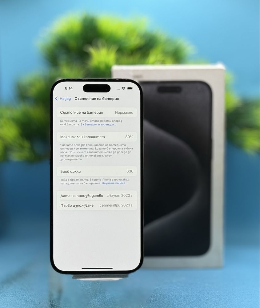 Apple iPhone 15 Pro, 256GB, 5G, Black