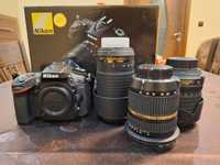 Nikon D7100 + 3 обектива, 2 батерии и статив