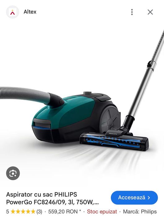 Aspirator cu sac Philips original nou