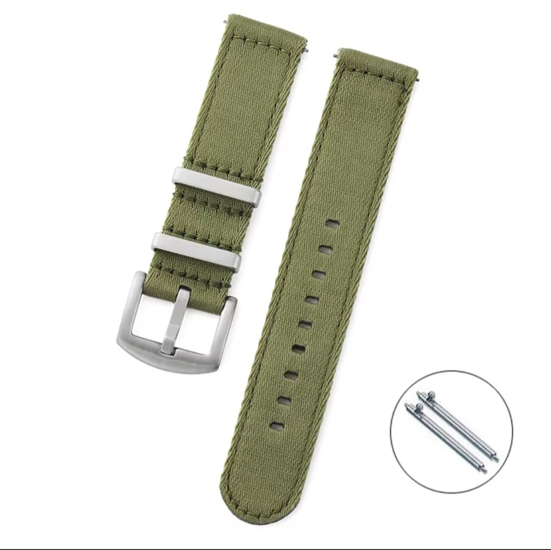 Bratara ceas Nato strap, OD green, nylon, 22mm, nou
