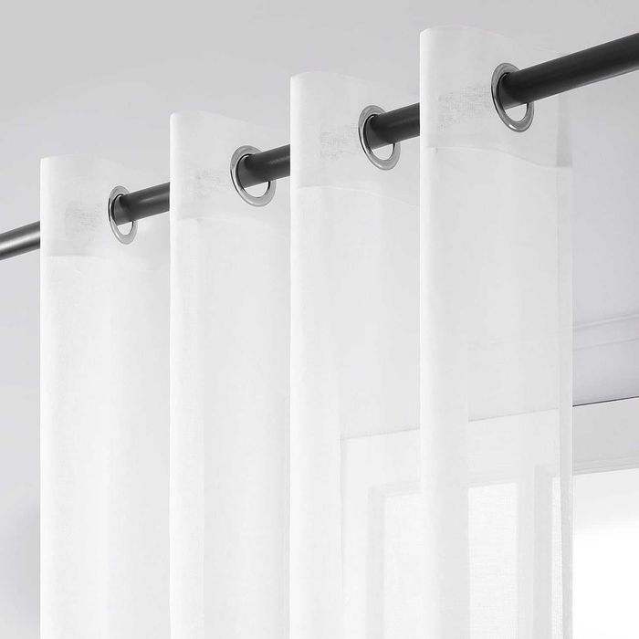 Два броя луксозни пердета Ленена структура НОВИ Topfinel Германия