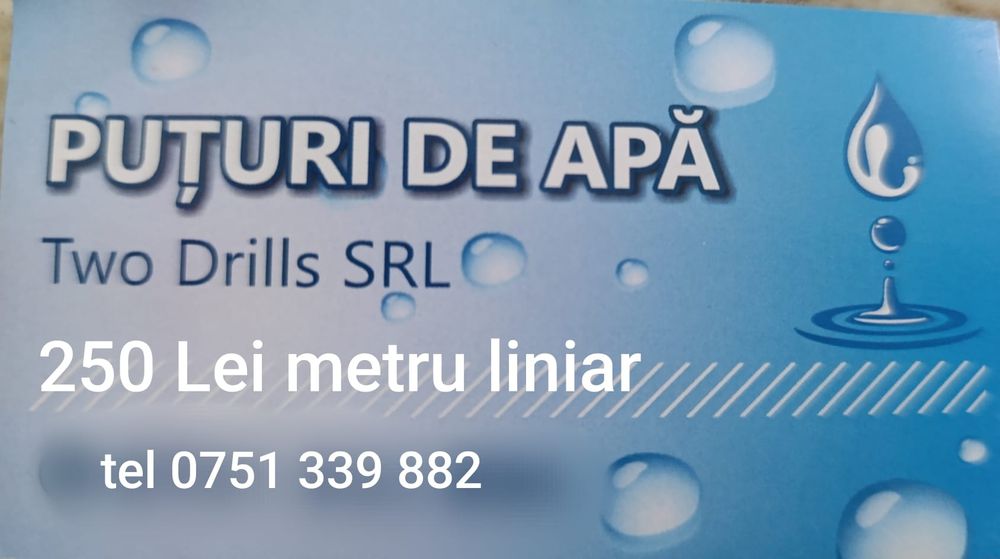 Executăm Puțuri de apă