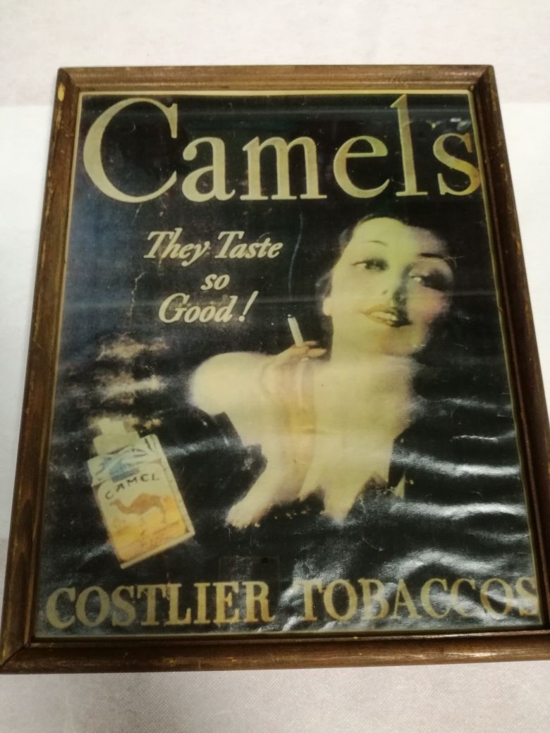 Ретро плакат,реклама бар,кафе Campari,Camels,Broadway
