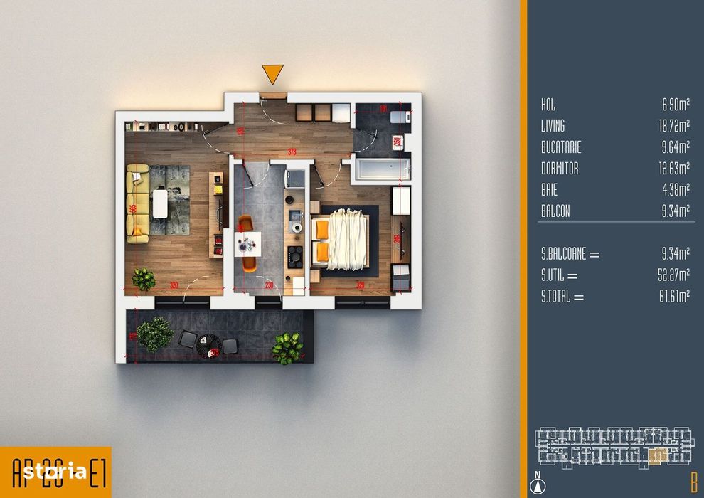 Apartament 2 camere decomandat,Cel mai mic pret, Rezidential Pallady