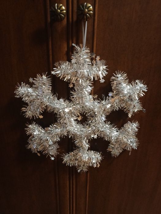 Декорация подвесная, снежинка