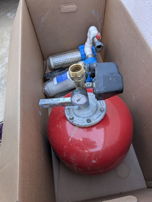 Vas expansiune, presostat mecanic, manometru, filtre apa