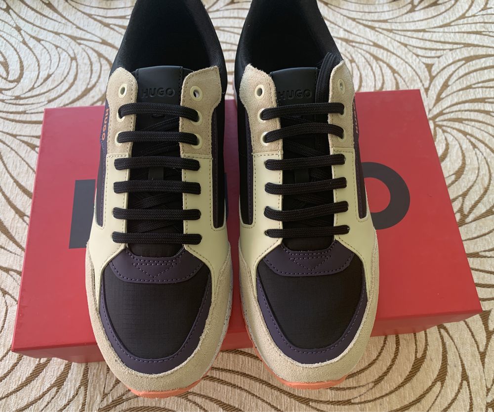 Sneakersi HUGO BOSS piele intoarsa marime 42 - NOI