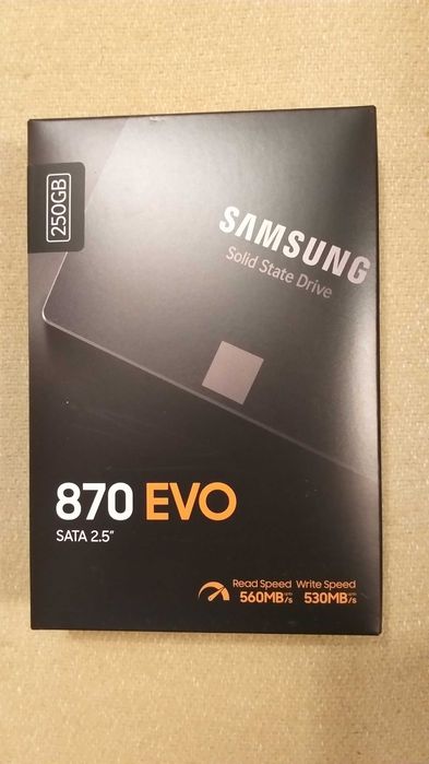 SSD SAMSUNG  870 EVO 250 GB, SATA 6 GB / s, 2.5 inch,  NOU SIGILAT