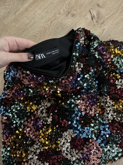 Fusta cu paiete Zara