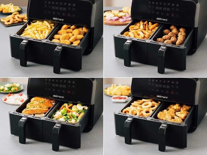 Еър Фрайер - Delimano AirFryer dual basket - Нов!!