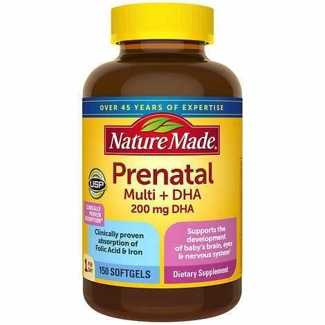 Витамины для беременных из Америки мультивитамины+DHA 150 шт
