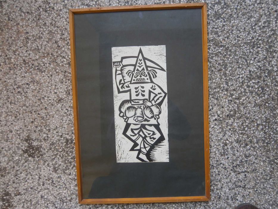 Линогравюра Кукер 38х56см.