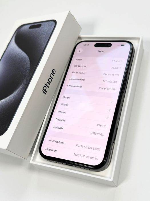 Apple iPhone 15 Pro 256GB - Blue Titanium