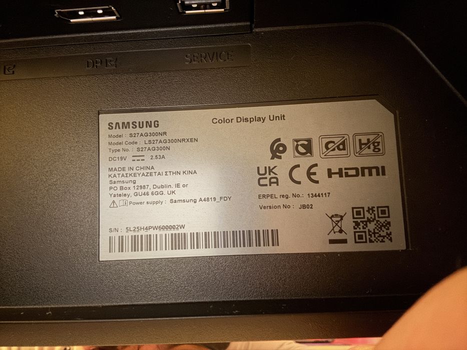 Monitor Gaming Samsung Odyssey G3 27” – 144Hz, 1ms, FreeSync Premium