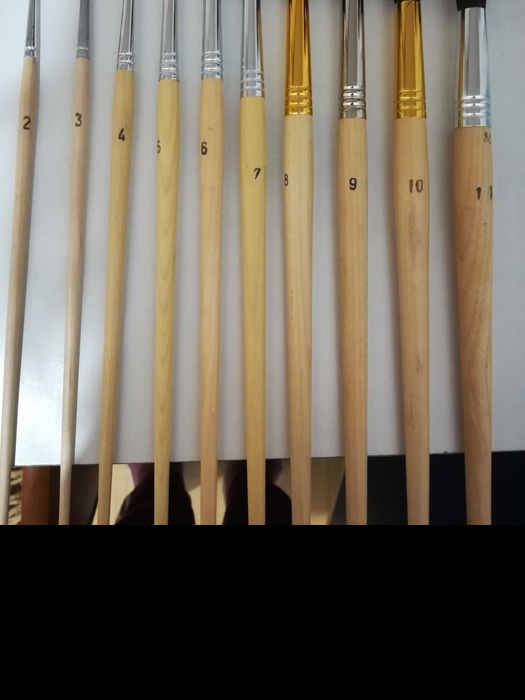 Pensule pictură, de păr de veveriță !