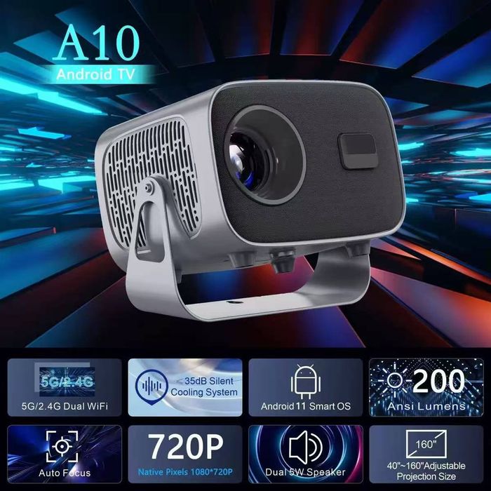 Full HD проектор A 10 Wi - Fi 1080 Led 4 K Android 11 LCD смарт проект