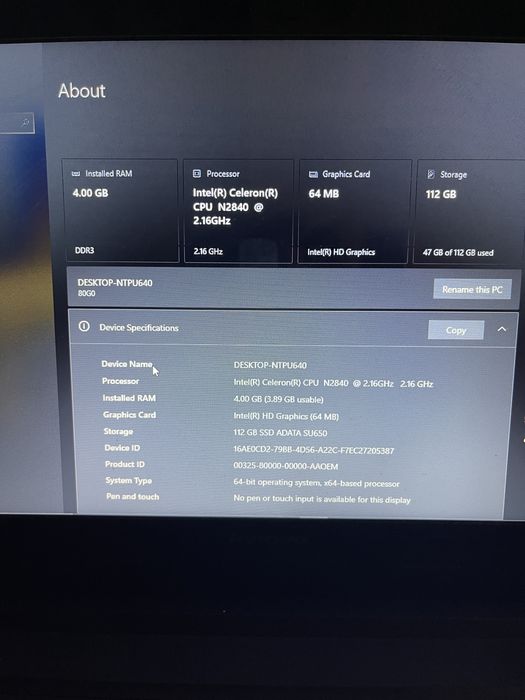 Laptop Lenovo g50-30