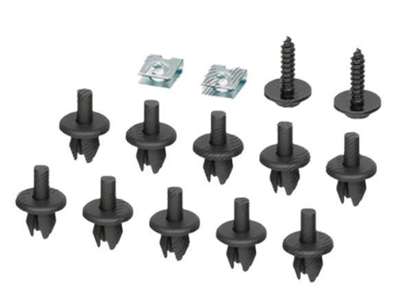 Clema, clips fixare carenaj Daewoo Lanos Sedan/Hatchback; Fiat Croma; Opel Agila, Astra F, Astra G, Corsa/Combo B, Corsa/Combo C, Meriva A, Vectra A, Vectra B, Vectra C, Zafira; Saab 9.3; set 14 buc