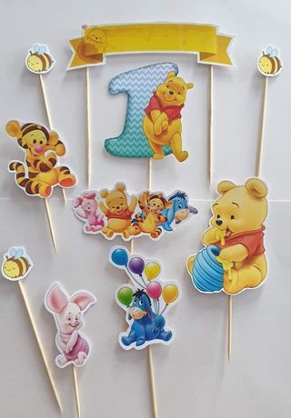 Toppere ursulețul Winnie The Pooh /Decorațiuni de pus pe tort