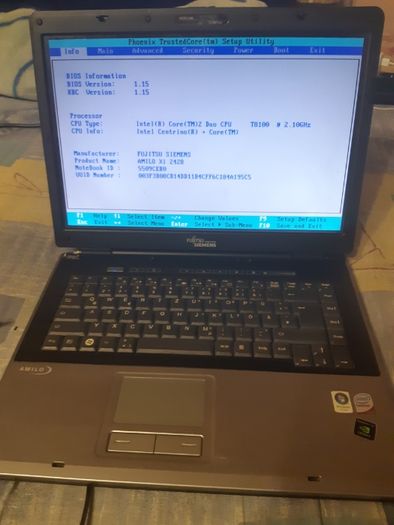 Laptop Fujitsu Amilo Xi2428, procesor puternic, stare buna.