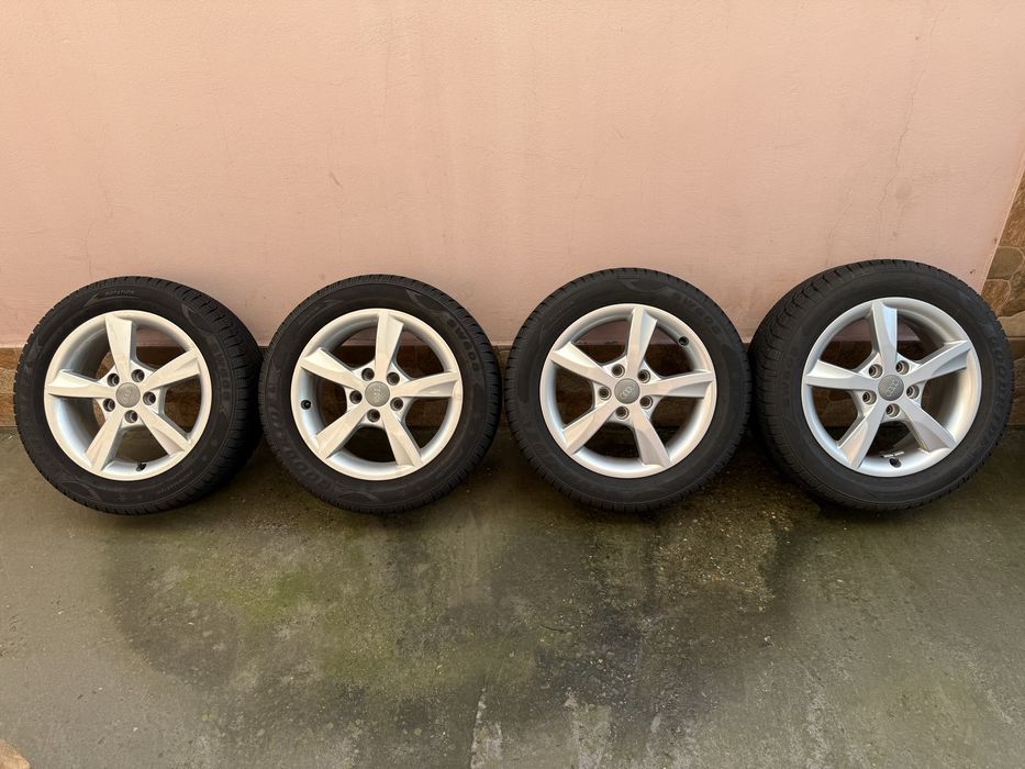 Roti / Jante originale Audi cu anvelope 205/55/R16 M+S