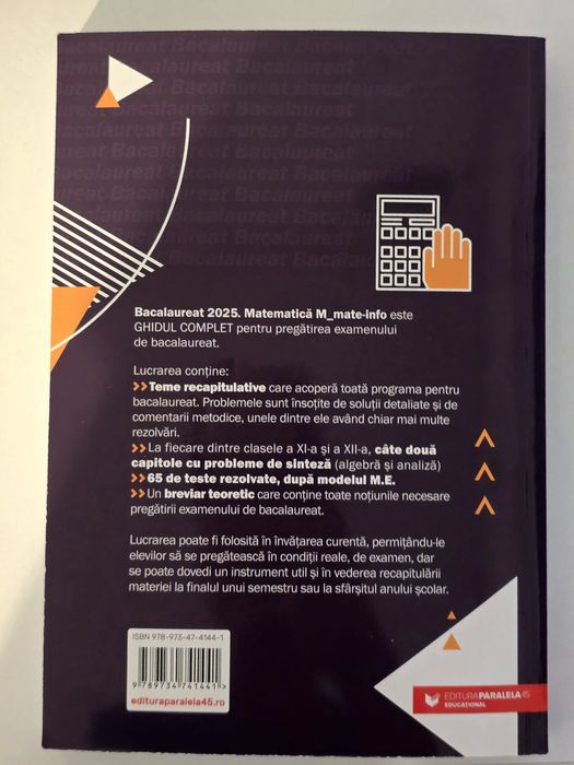 Culegere Mate pentru bacalaureat