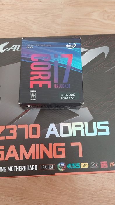 Intel i7 8700k +Z370 AORUS Gaming 7
