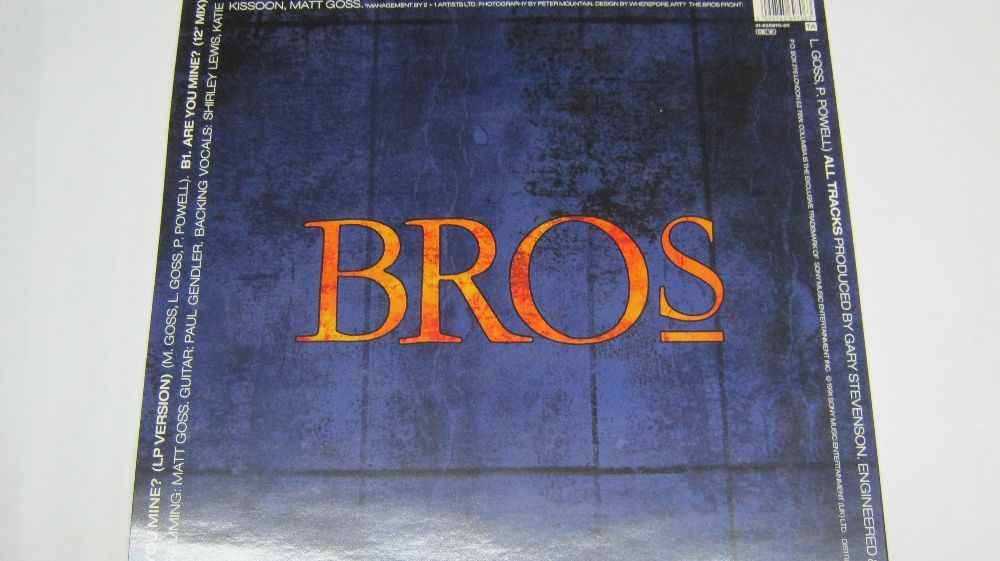 Disc vinil,Maxi,"Bros-Are You Mine"45 Rpm,format mare.