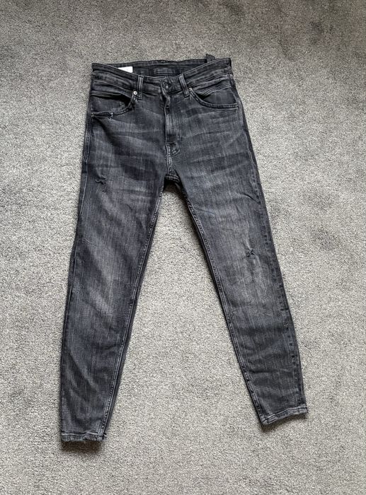 Blugi negri barbatesti skinny stretch