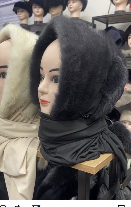 Продам новую натруальную норковую шапку-платок