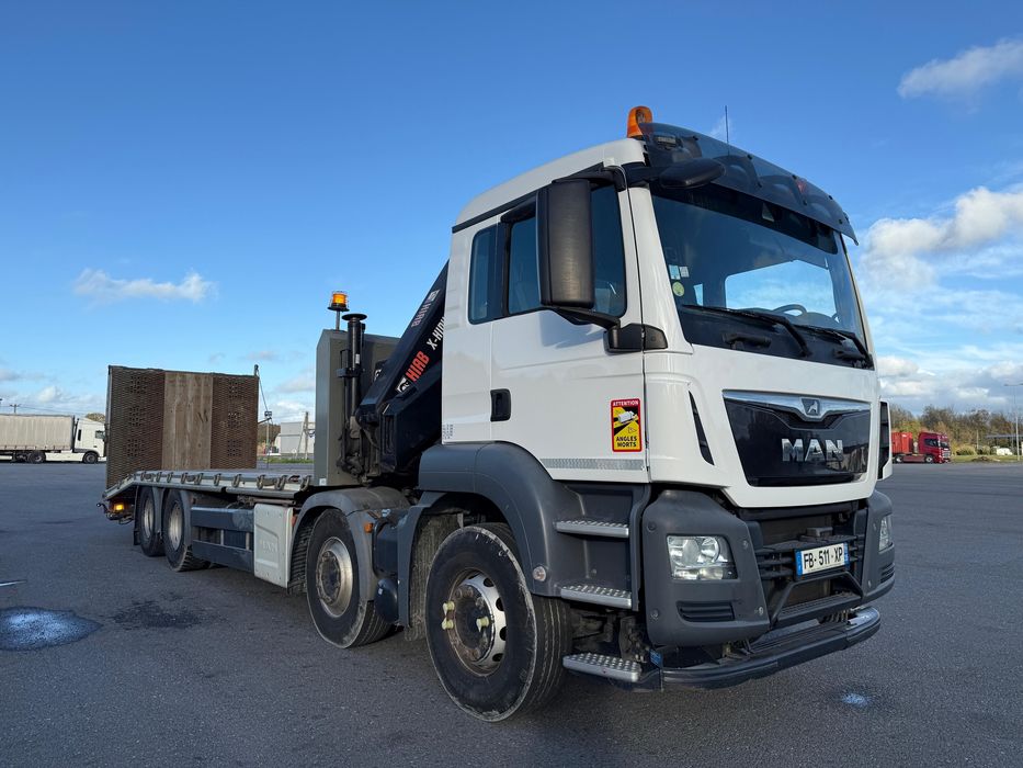 Camion cu macara Hiab 5.6T Man TGS 35.360 an 2019  km 200k