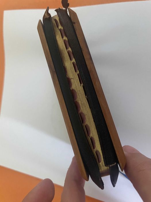 Biblia / biblie , coperta din lemn, engleza,  Jerusalem Wood Bible