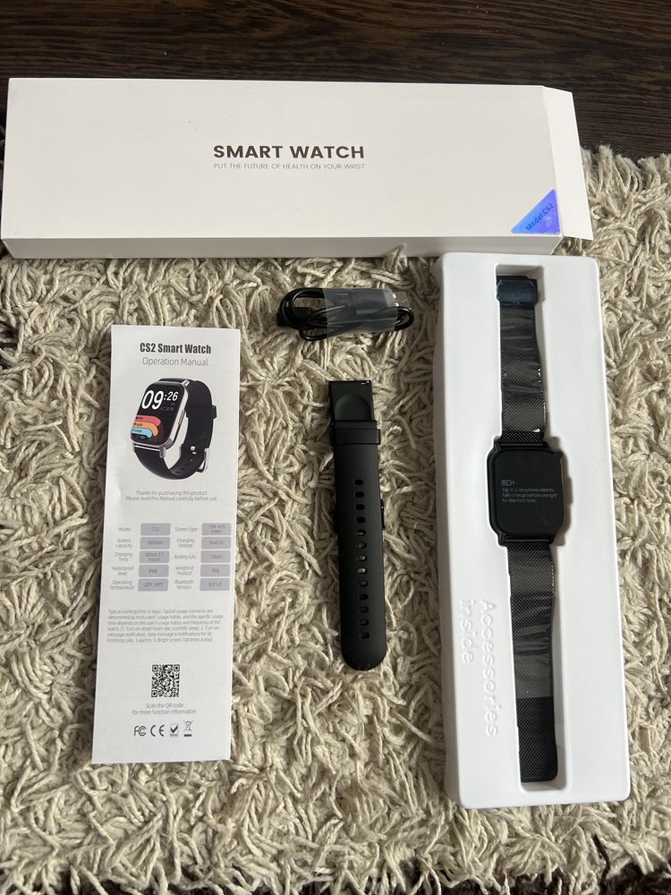 Vand smartwatch Doogee CS2 black/negru sigilat [poze reale
