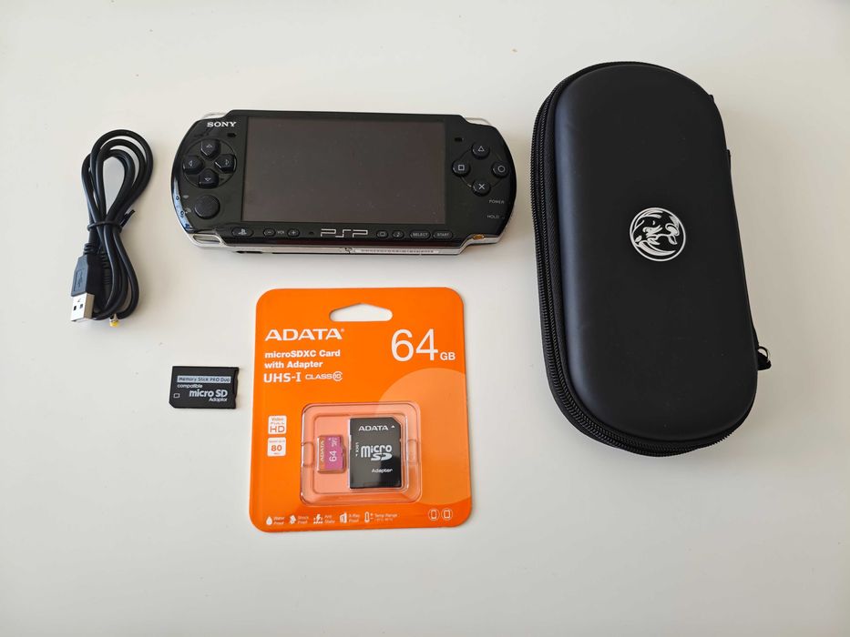 Sony PSP 3000 Playstation Portable - качени много игри