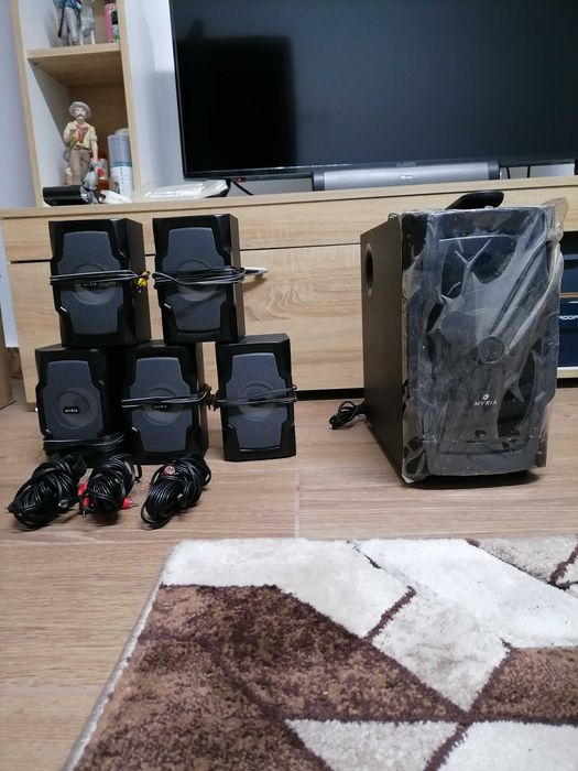 Sistem audio 5.1 MYRIA,aproape nou,sunet soround impecabil si clar.