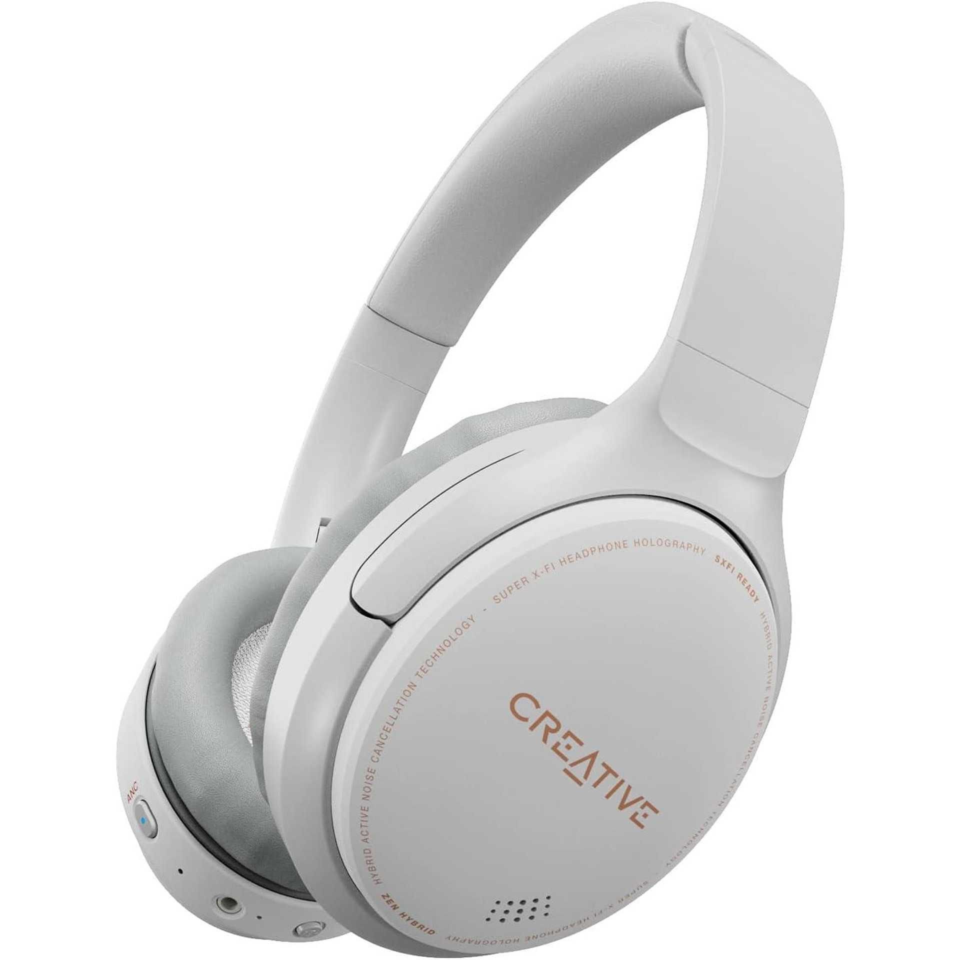 Слушалки Zen Hybrid, SXFI Ready, Super X-Fi, ANC, Бял/Черен/12 м. г.