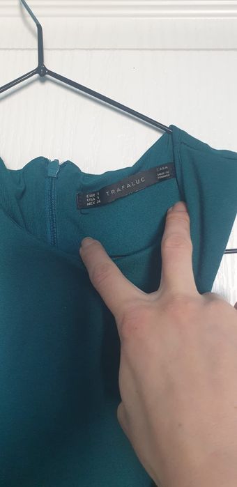 Rochie dama, verde masura s, zara.