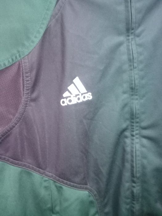 Jachetă de trening Adidas ATP VTG anii '90-'80, verde, neagră  L