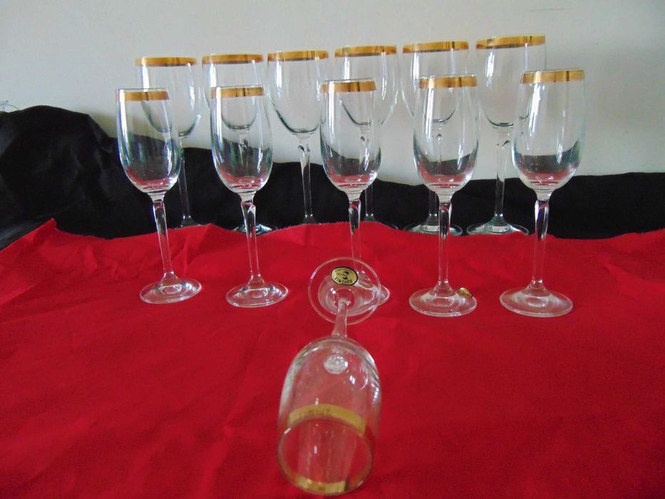 set de pahare cristal de Bohemia