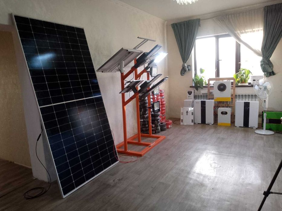 Солнечные панели, инвертор, литиевая батарея со склада в Алматы