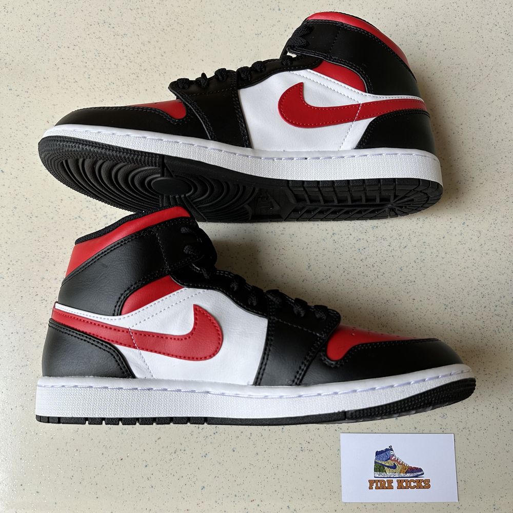 Air Jordan 1 Mid Fire Red 41 42 43 44 & 45