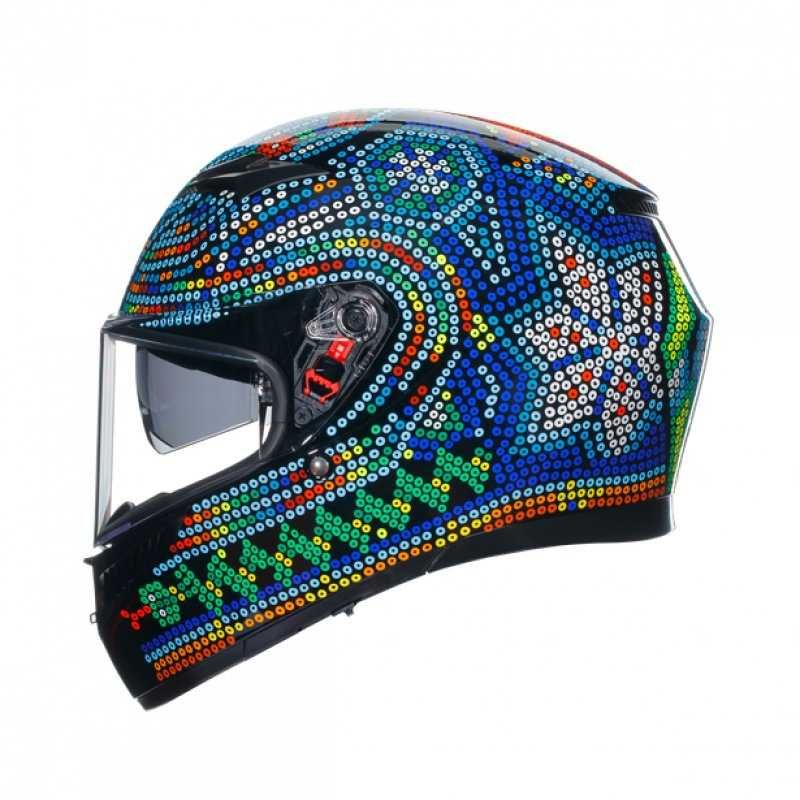НОВА КАСКА AGV K3 E2206 - Rossi Winter Test 2018