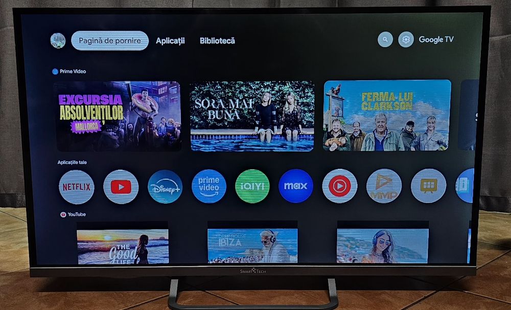 Televizor SmartTech LED 32HG01V, 80 cm, Google TV, HD, Clasa E