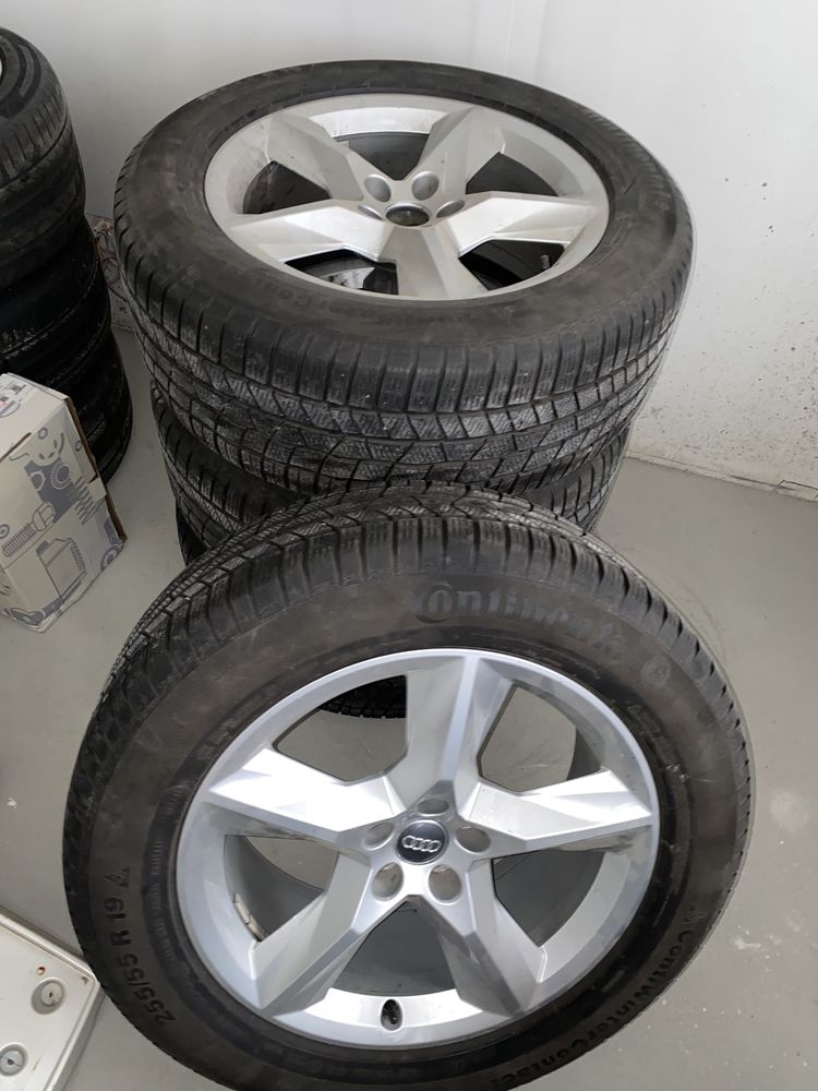 255/55 R19 Jante originale cu cauciucuri Iarna Continental noi!!