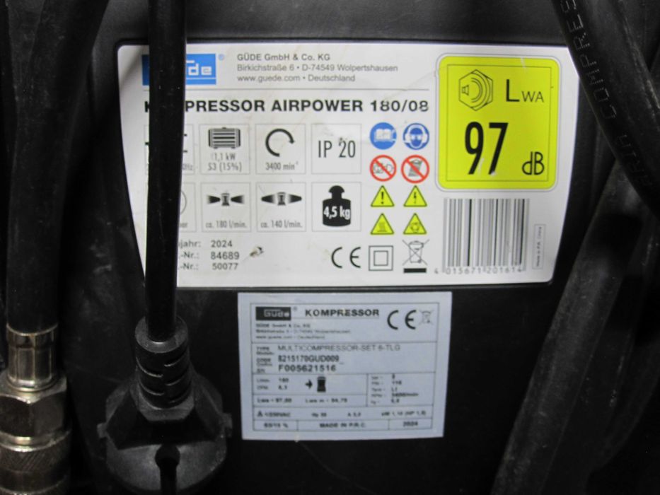 Compresor Güde Airpower 50077 180/08